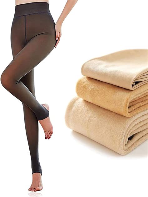 fleece translucent tights|highest rated fleece thermal leggings.